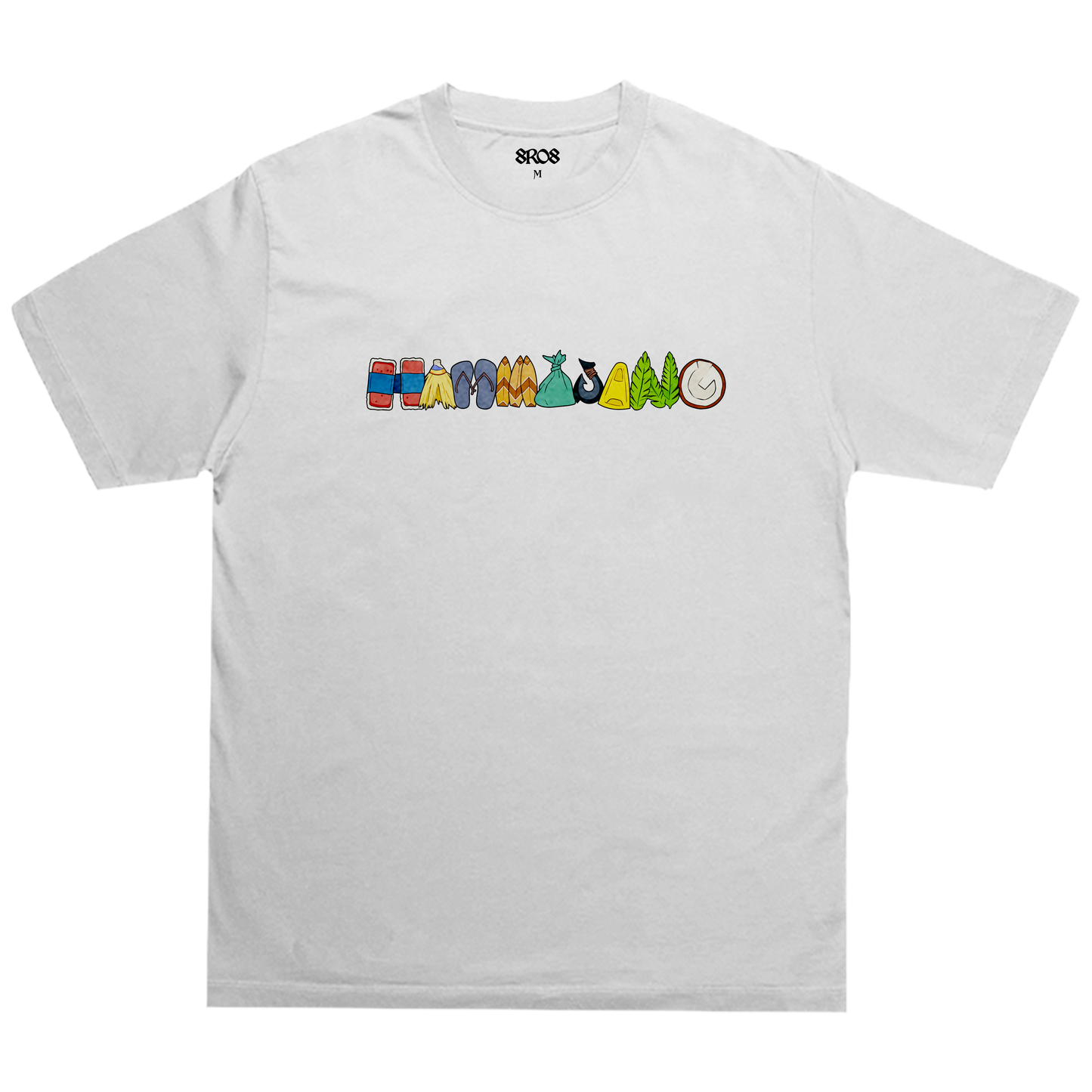 HAMMAJANG Box Logo Tee - Front - White